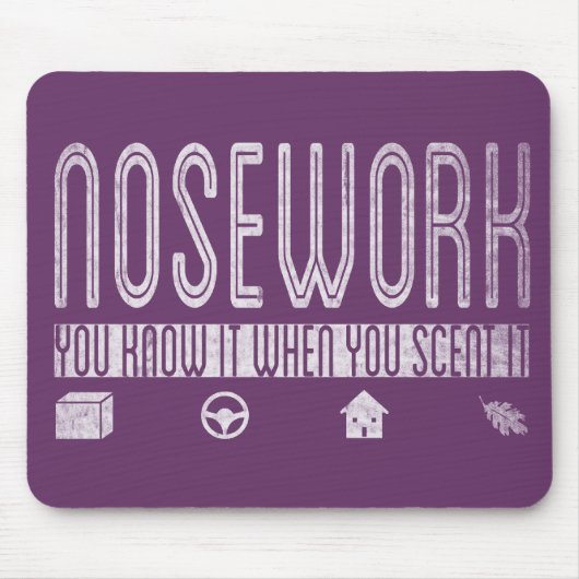 犬のNosework: それをかぎつけるときそれを知っています マウスパッド (正面)