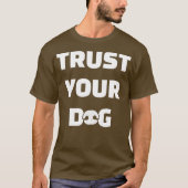 犬のNosework Scentwork Dog Agility K9 Trust Tシャツ (正面)