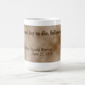 犬のOglalaの低い戦士は"これです"死ぬよい日 コーヒーマグカップ (中央)