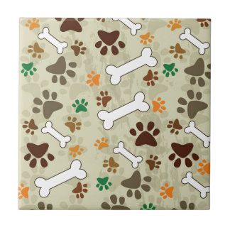 犬のpowsおよび骨 タイル