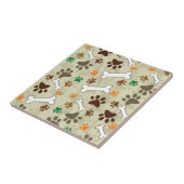 犬のpowsおよび骨 タイル (側面)