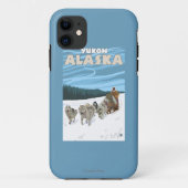 犬のSledding場面-ユーコン準州、アラスカ Case-Mate iPhoneケース (裏面)