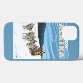 犬のSledding場面-ユーコン準州、アラスカ Case-Mate iPhoneケース (裏面 (横))