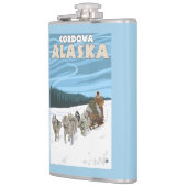 犬のSledding場面- Cordova、アラスカ フラスク (左)