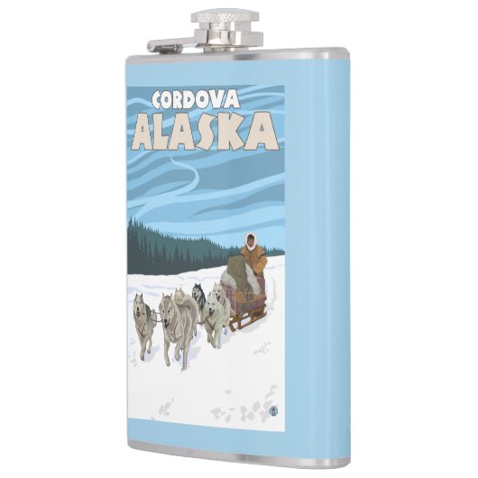 犬のSledding場面- Cordova、アラスカ フラスク (左)