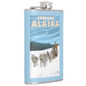 犬のSledding場面- Cordova、アラスカ フラスク (右)