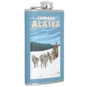 犬のSledding場面- Cordova、アラスカ フラスク (右)