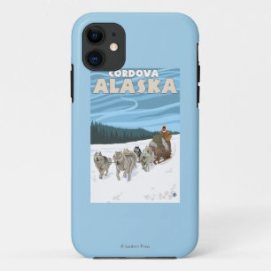 犬のSledding場面- Cordova、アラスカ iPhone 11 ケース