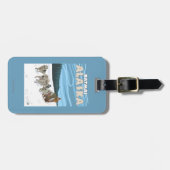 犬のSledding場面- Katmai、アラスカ ラゲッジタグ (正面横)