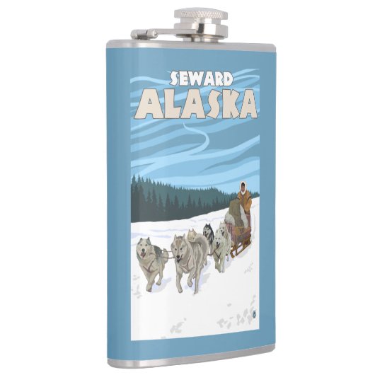 犬のSledding場面- Seward、アラスカ フラスク (右)