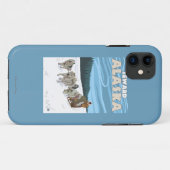 犬のSledding場面- Seward、アラスカ Case-Mate iPhoneケース (裏面(横))