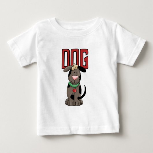 犬のTシャツおよびギフト ベビーTシャツ (正面)