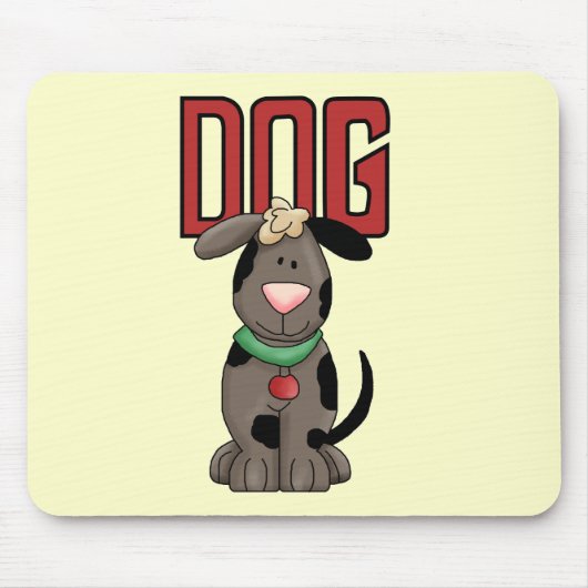 犬のTシャツおよびギフト マウスパッド (正面)