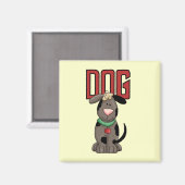 犬のTシャツおよびギフト マグネット (正面/裏面)