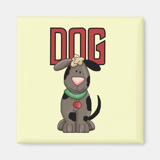 犬のTシャツおよびギフト マグネット (正面)