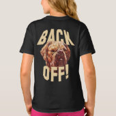 犬のTシャツを脱ぐ Tシャツ (裏面)