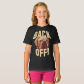 犬のTシャツを脱ぐ Tシャツ (正面フル)