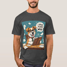犬のTシャツ – 流暢な話ウォーフ – ペットの親 Tシャツ