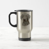 犬のWeimaranerのポートレート トラベルマグ (左)