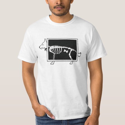 犬のX線 Tシャツ (正面)