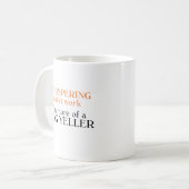 犬のYellerのTシャツおよびギフト コーヒーマグカップ (正面左)