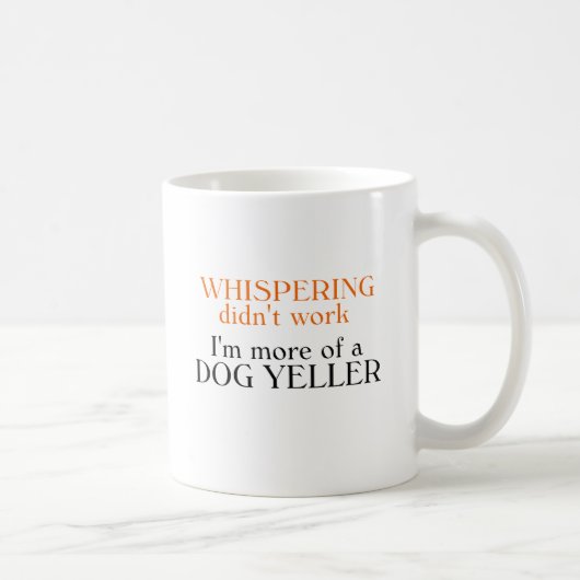犬のYellerのTシャツおよびギフト コーヒーマグカップ (右)