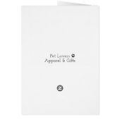 犬はあなたおもしろいな母の日カードを尊敬します (裏面)