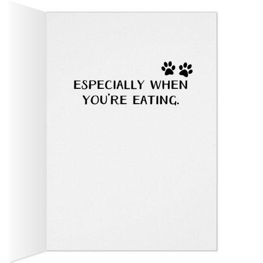 犬はあなたおもしろいな母の日カードを尊敬します (内側 (右))