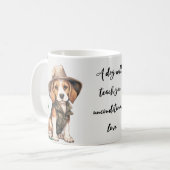 犬はあなたに無条件の愛を教えてくれる コーヒーマグカップ (正面左)