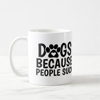 犬はいいけど人は嫌い コーヒーマグカップ