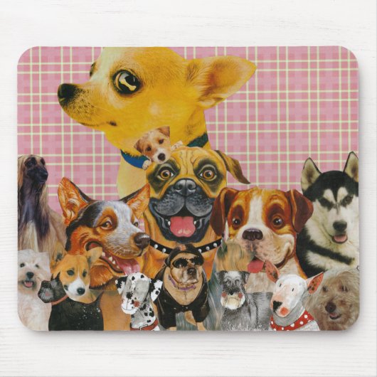 犬はおもしろいです マウスパッド (正面)