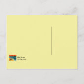 犬はがき付き旅行と日没 ポストカード (裏面)