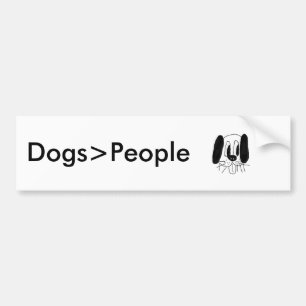 犬はすばらしいバンパーステッカーです! バンパーステッカー