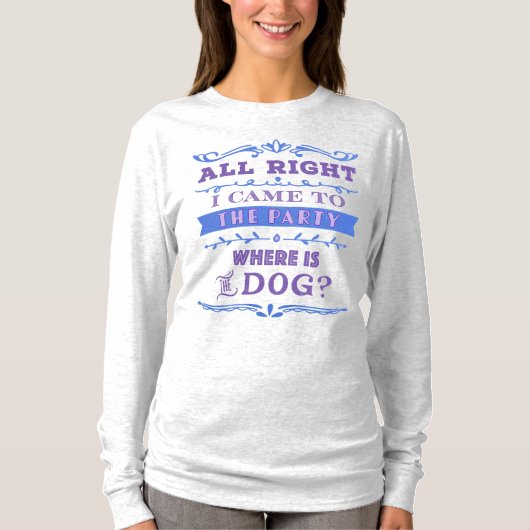 犬はどこですか? Tシャツ (正面)