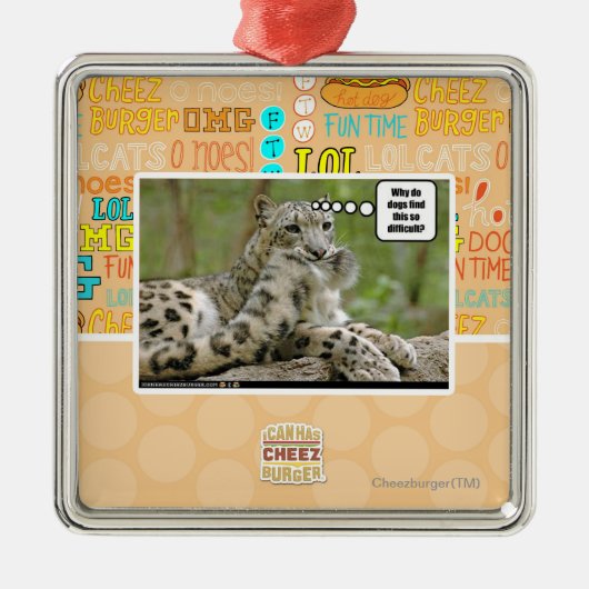 犬はなぜこれをそう困難見つけますか。 メタルオーナメント (正面)