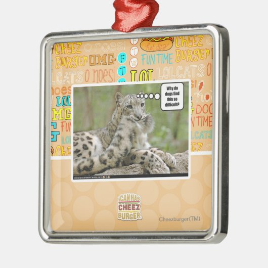 犬はなぜこれをそう困難見つけますか。 メタルオーナメント (左)