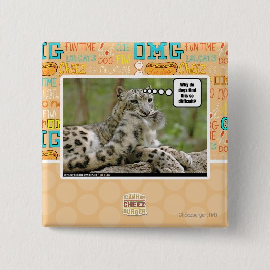 犬はなぜこれをそう困難見つけますか。 缶バッジ (正面)