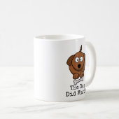 "犬はなんてことを!?" カートゥーン コーヒーマグカップ (正面右)