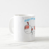 犬はよいマグです コーヒーマグカップ (正面左)