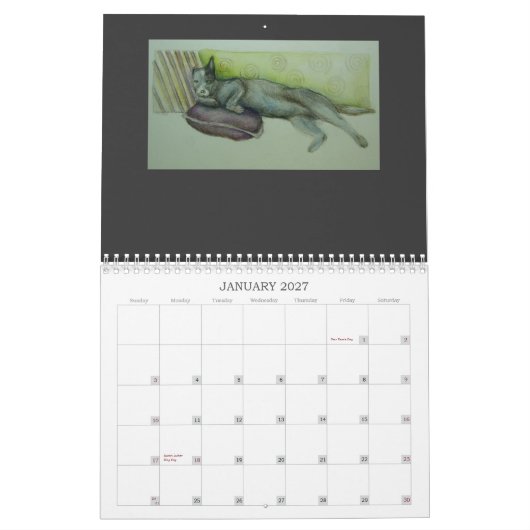 犬はカレンダー- 2012ここに住んでいます カレンダー (1月 2027)