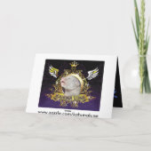 犬はクリスマスの生命の間、ちょうどあります シーズンカード (裏面)