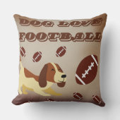 犬はサッカーが大好き クッション (正面)