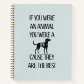 犬はザ最高のザ – スパイラルノート ノートブック (正面)