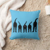 犬はシルエットを接合します クッション (ブランケット)