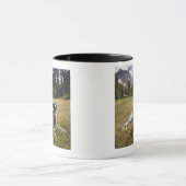 犬はジェファーソン公園にハイキングの後で休みます マグカップ (中央)