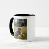 犬はジェファーソン公園にハイキングの後で休みます マグカップ (正面左)