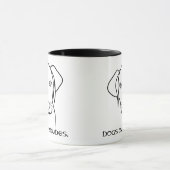 犬はダッド·ワイマラナーの上に マグカップ (中央)