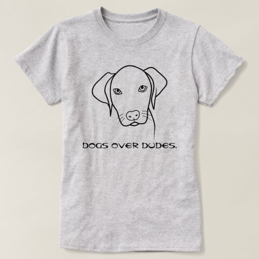 犬はダッド·ワイマラナーの上に Tシャツ (デザイン正面)