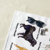 犬はビーチタオルをタイプします ビーチタオル (インサイチュ)