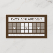 犬はプログラム3dotsロイヤリティ歩きます ロイヤリティカード (裏面)